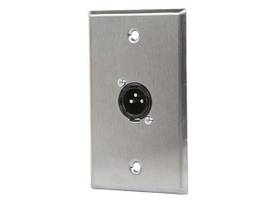 MONOPRICE 1-PORT 3-PIN XLR MALE ZINC ALLOY WALL PL
