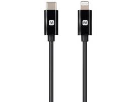 MONOPRICE USB C TO LIGHTNING CABLE - 6 FEET - BLACK ( MFI CERTIFIED ) FAST CHARGING_ COMPATIBLE WITH APPLE IPHONE 13 / PRO / PRO MAX / AIRPODS PRO -