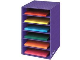FELLOWES BB 6 COMPARTMENT ORGANIZER PURPLE
