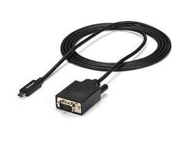 6.6ft/2m USB Type C (DP Alt Mode HBR2) to VGA cable / 1920x1200/1080p 60Hz / EDI