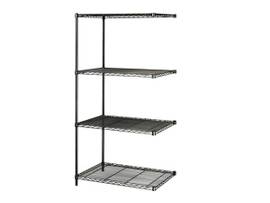 SAFCO SHELVING WIRE IND ADD ON BLK