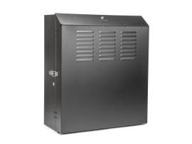 ROCSTOR SOLIDRACK 6U LOW PROFILE VERTICAL MOUNT SWITCH-DEPTH WALL-MOUNT RACK ENCLOSURE CABINET - 6U RACK HEIGHT X 19INC RACK WIDTH - STEEL - BLACK