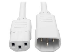 TRIPP LITE HEAVY-DUTY EXTENSION 15A 14 AWG WHITE2FT