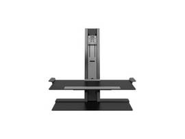 HUMANSCALE QUICKSTAND-SNGL MTR/HVY, STAND BASE(BLK)