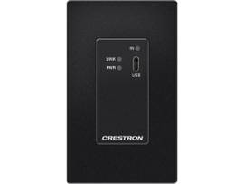 CRESTRON DM LITE 4K60 4:4:4 TRANSMITTER FOR USB-C DISPLAYPORT SIGNAL EXTENSION OVER CATX CABLE, WALL PLATE, BLACK