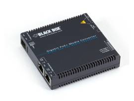 BLACK BOX CORP POE+ 10/100/1000 MED CONVSFP LGC5210A
