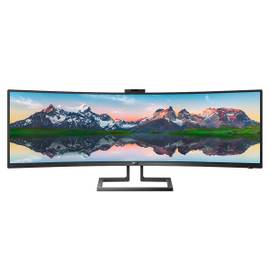 Philips Brilliance 499P9H/27 computer monitor 124 cm (48.8") 5120 x 1440 pixels UltraWide Dual Quad HD LCD Black