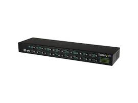STARTECH 16-PORT USB-TO-SERIAL ADAPTER HUB, USB TO RS232 SERIAL PORT ADAPTER W/ DAISY CHAIN, RACKMOUNT, RS232 MULTIPLEXER, SERIAL CONVERTER - TERMINUS
