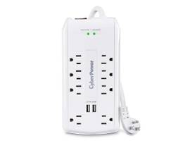 CYBERPOWER SURGE PROTECTOR 3200J 8 OUTLETS 2-USB