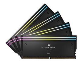 CORSAIR DOMINATOR TITANIUM 96GB (4X24GB) DDR5 6400 CL32-40-40-84 1.4V STD PMIC INTEL XMP MEMORY - BLACK