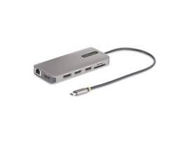STARTECH USB-C TRIPLE-MONITOR MULTIPORT ADAPTER, DUAL 4K 60HZ + 4K 30HZ HDMI & DISPLAYPORT, 4-PORT USB HUB, 100W PD PASS-THROUGH, GBE, SD/MICROSD