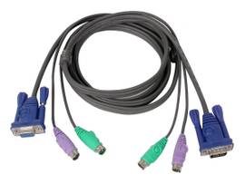 IOGEAR CBL KVM 3-IN-1 10 FT PS/2 VGA
