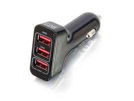 C2G 3 PORT USB CAR CHARGER 5V 2.4A SMART IC