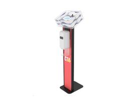 CTA DIGITAL PREMIUM LOCKING STN STAND W/GCS BLK