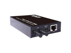 TRIPP HARDENED COPPER TO FIBER MEDIA CONVERTER 10/100 MBPS RJ45/ST MULTIMODE 10 TO 60C 2 KM 1.2 MI