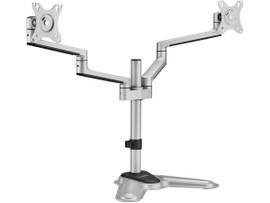 ROCSTOR ERGOREACH EP11 PREMIUM ALUMINUM DUAL-SCREEN MONITOR STAND, SUPPORTS UP TO TWO 32 DISPLAYS, 17.6 LB PER SCREEN- VESA 75X75 & 100X100MM -