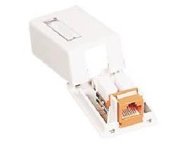 C2G KEYSTONE SURFACE MT BOX 1-PORT IVRY