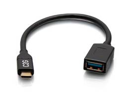 C2G USB-C TO USB A DONGLE ADAPTER BLACK