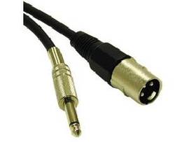 C2G 25FT PRO-AUDIO XLR MALE TO 1/4 MALE CBL