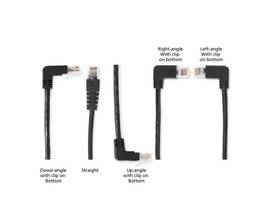 CAT6 250-MHz Molded Angled Patch Cable UTP CM PVC RJ45 M/M BL 3FT