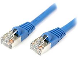 100FT BLUE SHIELDED CAT5E PATCH CABLE
