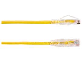 BLACK BOX CORP SLIM-NET CAT6A CABLE  YELLOW 7 FEET