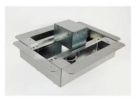 LEGRAND-WIREMOLD 1GANG FLUSH FC FLR BX W/ 2 FEEDS