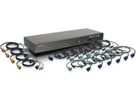 IOGEAR SWTCH 16P USB PS/2 COMBO KVM W/CBLS