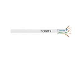 CAT6 550-MHz Solid Ethernet Bulk Cable - Unshielded (UTP), CMR PVC, White, 1000-