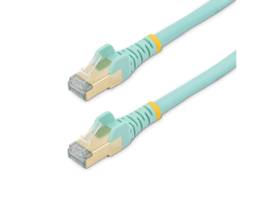 1 FT CAT6A ETHERNET CABLE - STP AQUA