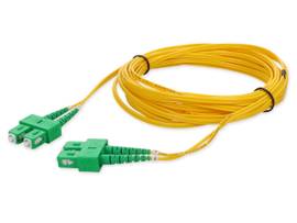 AddOn 7m ASC (Male) to ASC (Male) Yellow OS2 Duplex Riser Fiber Patch Cable