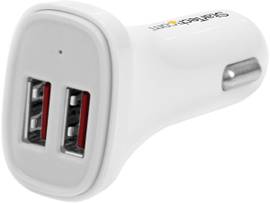 DUAL PORT USB CAR CHARGER - 24W / 4.8A