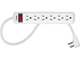 MONOPRICE 6 OUTLET POWER STRIP WITH 3FT CORD_WHITE