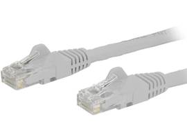 6IN CAT6 ETHERNET CABLE WHITE 100W POE