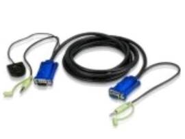 CABLE 10FT VGA&AUDIO W/PORT SWTCHG BLTIN