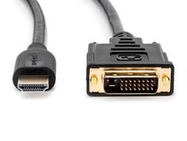 ROCSTOR PREMIUM HDMI TO DVI-D CABLE - M/M - BLACK - 6 FT (2M) DVI/HDMI VIDEO CAB