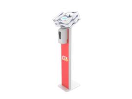 CTA DIGITAL PREMIUM LOCKING STN STAND W/GCS WHT