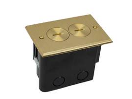 LEGRAND-WIREMOLD 1-GANG 15A DUPLEX BRASS