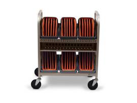 BRETFORD CUBE TRANSPORT CART 30X W/ CADDIES, CH