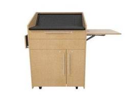 MILESTONE CLB FURNITURE L5 LECT FLPSHLFHBEIGE