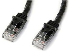 75FT CAT6 ETHERNET CABLE BLACK 100W POE