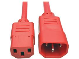 TRIPP LITE HEAVY-DUTY EXTENSION 15A 14 AWG RED 2FT