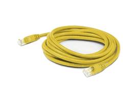 ADD-ON 66FT RJ-45 M/M CAT6A YELLOW CU PATCH CBL