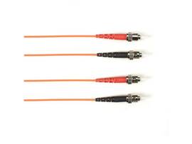 OM1 62.5/125 Multimode Fiber Optic Patch Cable - OFNR PVC, ST to ST, Orange, 20-
