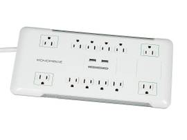 MONOPRICE POWER SURGE PROTECTOR W/ 2 USB,12 OUTLET
