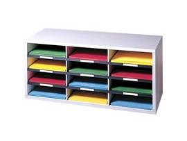FELLOWES 12 COMPARTMENT SORTER-OFC-DV GRAY