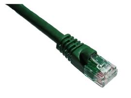 AXIOM 6-INCH CAT6 550MHZ S/FTP SHIELDED PATCH CABLE MOLDED BOOT (GREEN)