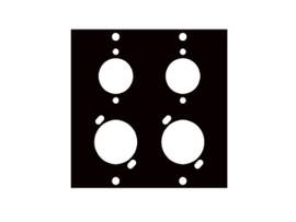 Legrand-Middle Atlantic RCK ACCORIES CMB M/F XLR4PRT UCP