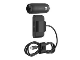 BELKIN PD30W PPS CAR CHGR W/4-PORT POWER EXTENDER 2M BLK