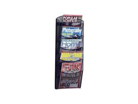 SAFCO LIT RACK ONYX 5 POCKET MESH